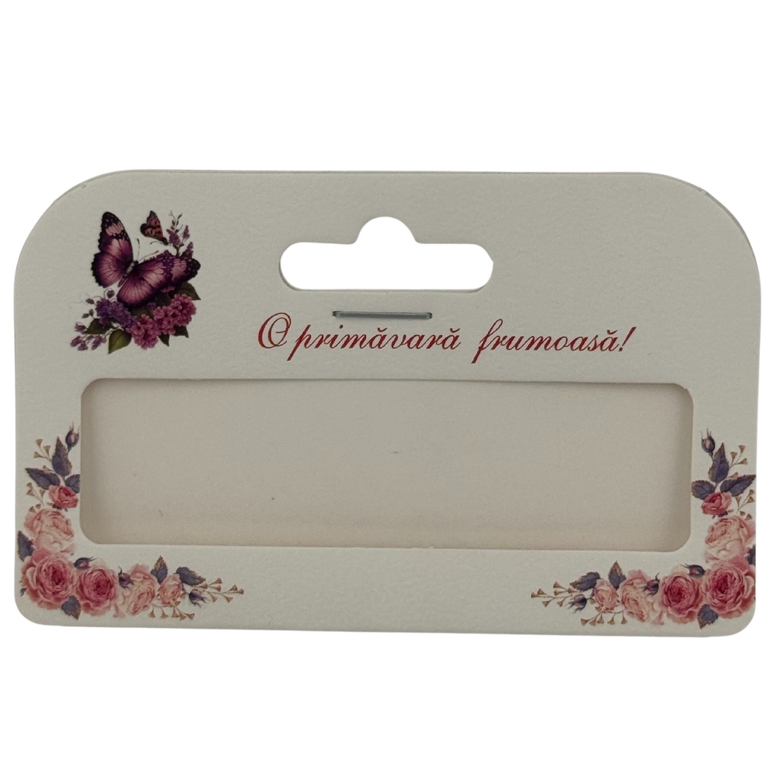 Set 100 Bucati Ambalaje de Carton pentru Martisor, Flippy, Cutii Bratara, Model Fluturi Mov