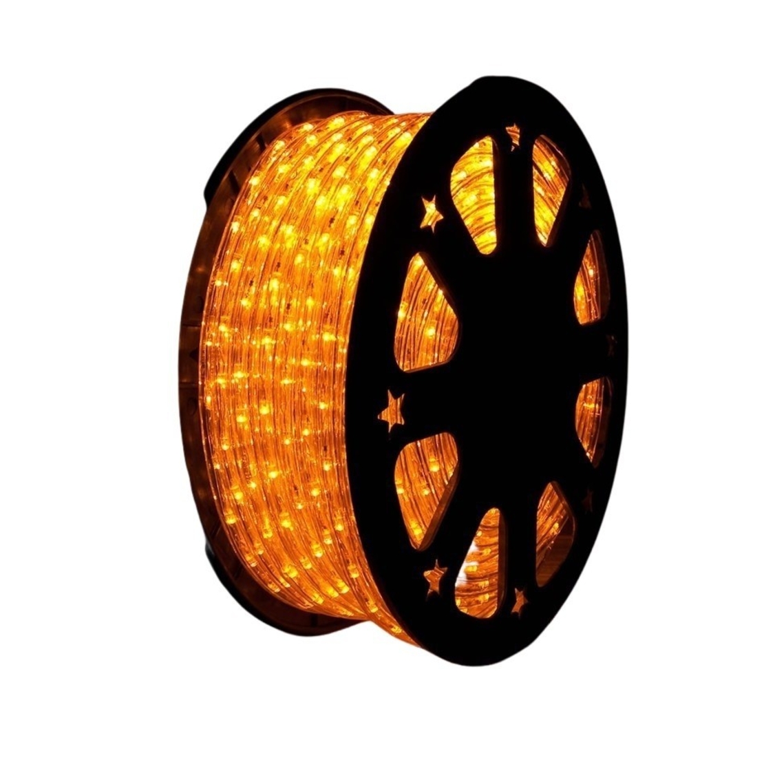 Instalatie Craciun, 26 m, 624 Led-uri, Furtun Luminos, Alb cald, Transformator, Sectionabila, 220 V, Vafy