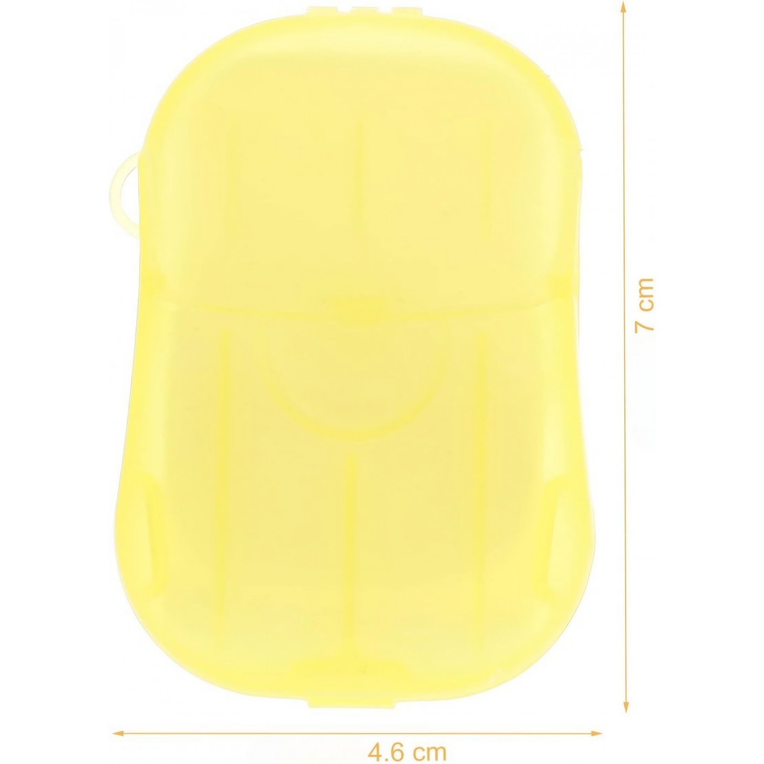 Mini Cutie de Sapun din Hartie, Flippy, de Unica Folosinta, Portabila, Potrivit pentru Calatorii, 20 foite, Galben