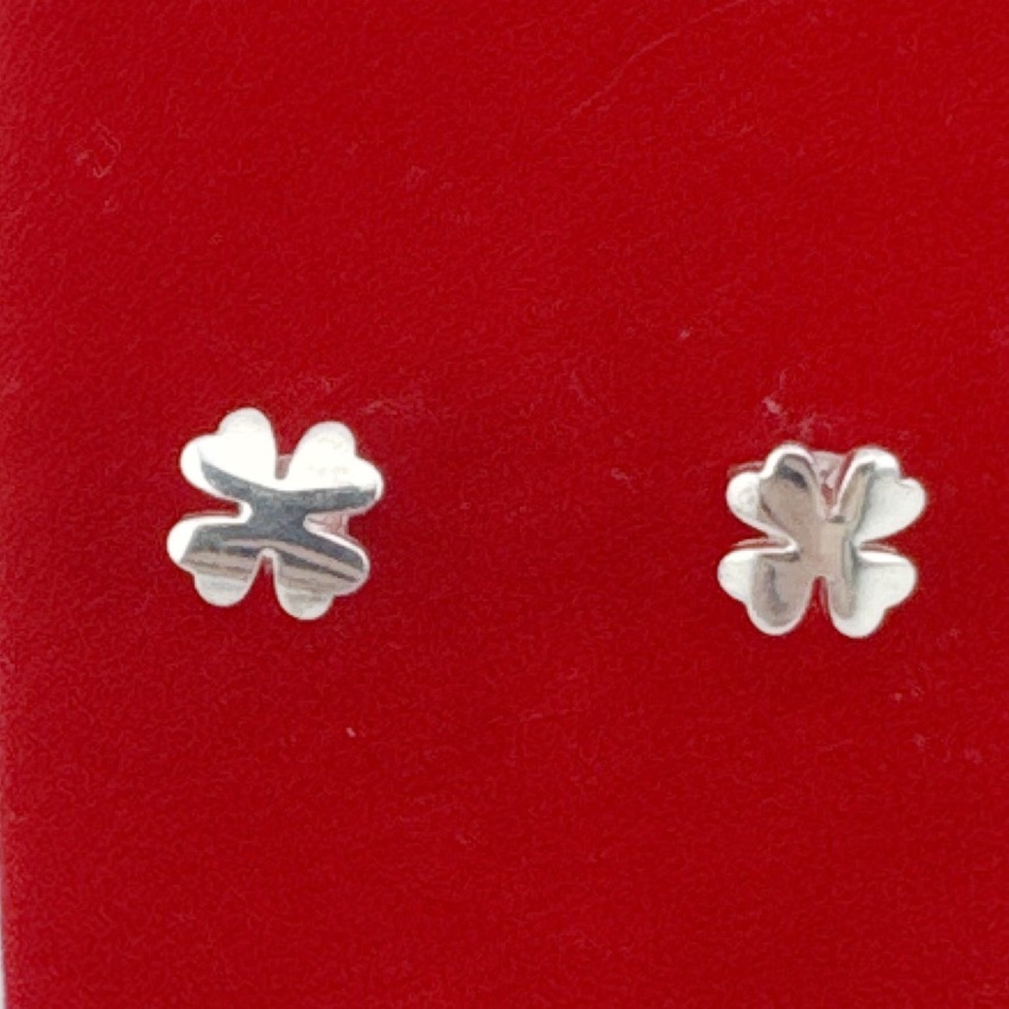 Cercei din Argint 925, Jolie Silver, pentru Dama, Model Trifoi, 1.27 g, Design Elegant si Romantic, Argintiu