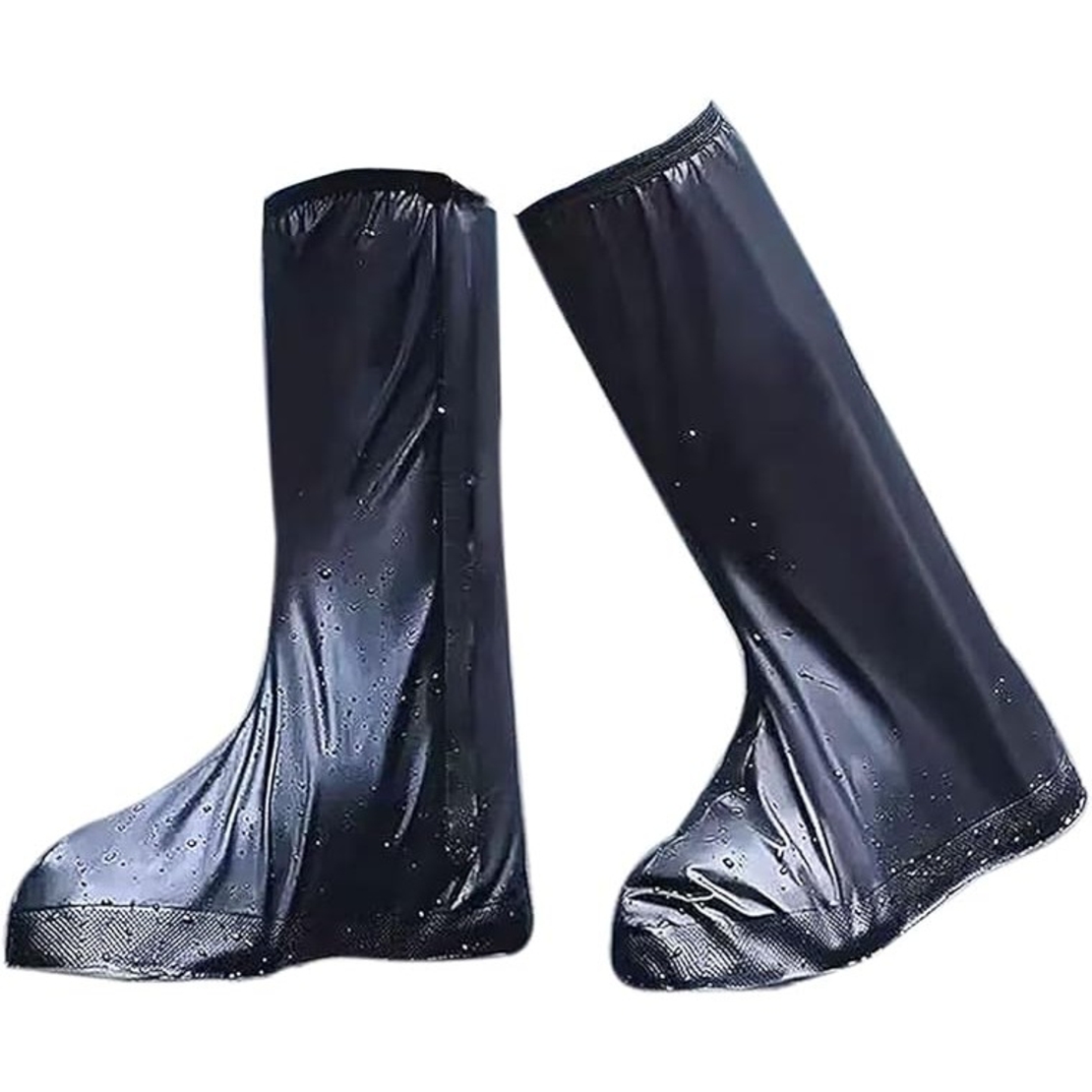 Protectie Incaltaminte pentru Ploaie si Noroi, Flippy, Impermeabila, Talpa Antiderapanta, cu Fermoar si Capsa, Inaltime 40 cm, Marime S 34-35, Negru
