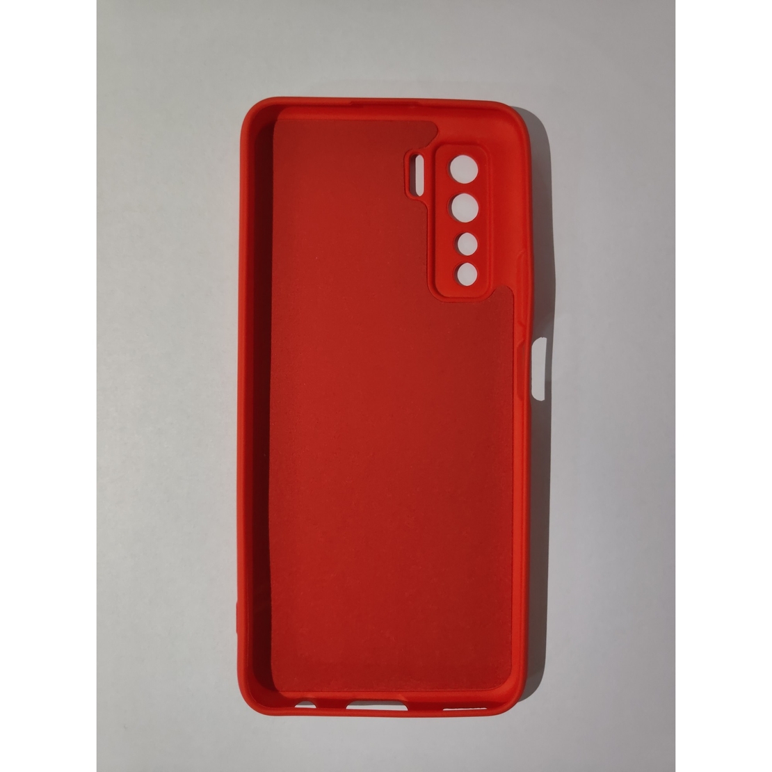 Husa protectie Vafy compatibila cu Huawei P40 Lite 5G Liquid Silicone Case Rosu