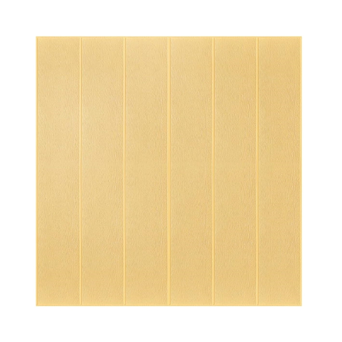 Set 10 Placi Tapet 3D, Vafy, 70 x 70 cm, Grosime 3 mm, din Rasina, Tip Placi de Lemn, Suprafata Acoperita 4.9 mp, Crem Deschis