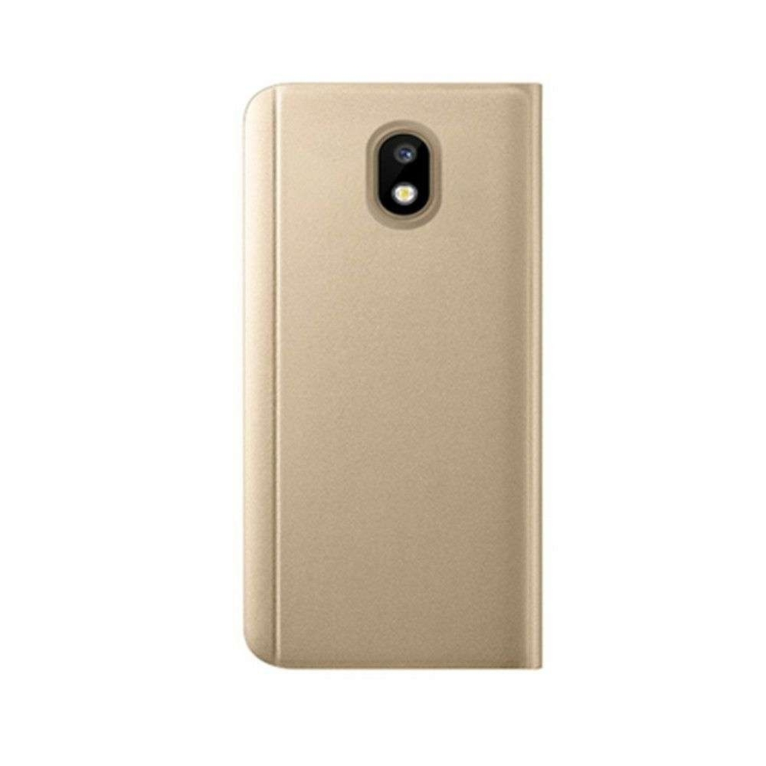 Husa de Protectie Tip Carte, Vafy, pentru Huawei P30 Pro, Flip Cover Oglinda, din Piele Ecologica si PC, Auriu