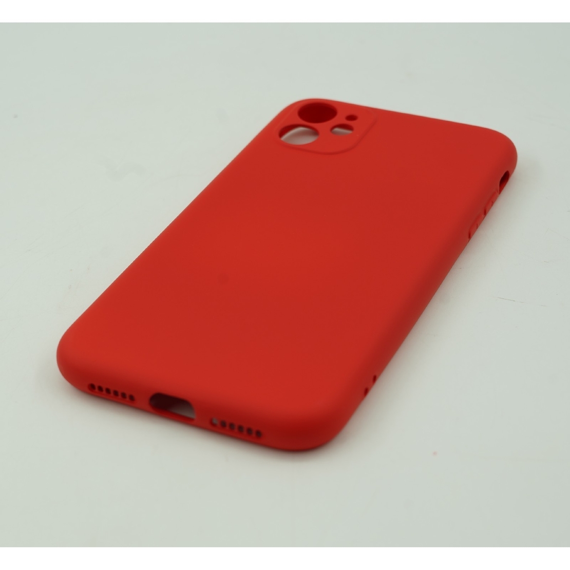 Husa protectie Vafy compatibila cu Apple iPhone 12 Mini Liquid Silicone Case Rosu