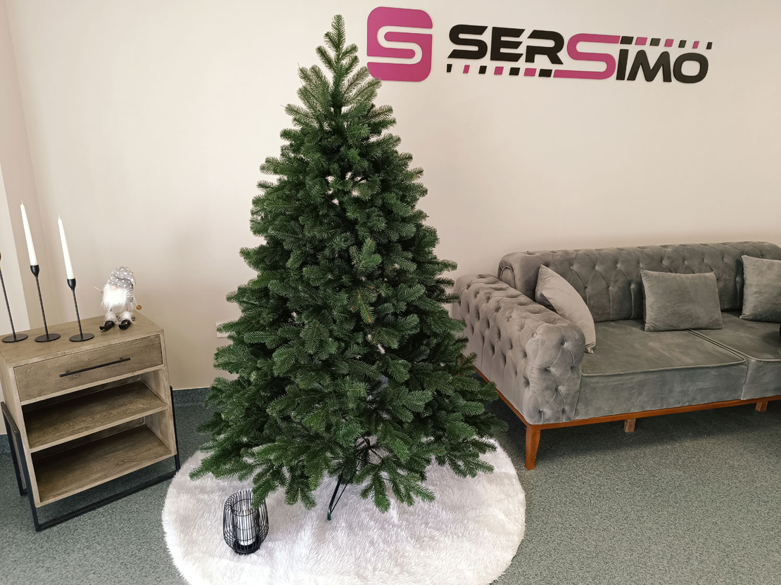 Brad artificial Christmas Deluxe by Sersimo, Kovalivska verde, 3D, 180cm