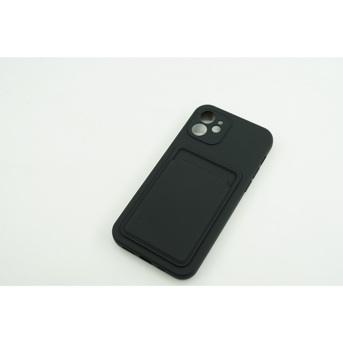 Husa protectie cu suport card compatibila cu Samsung A72 Negru
