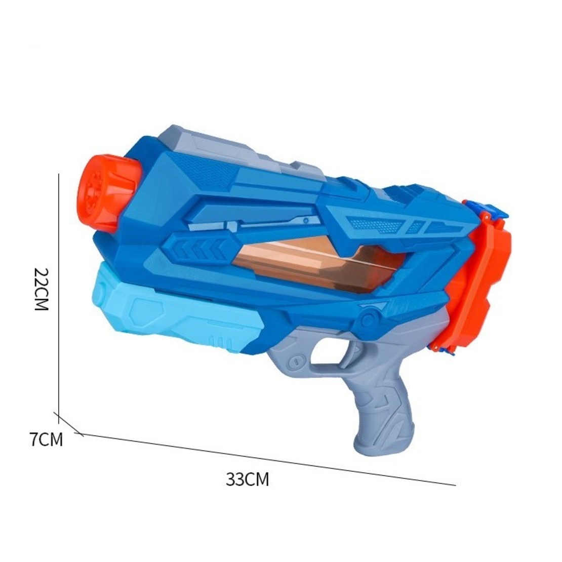 Pistol cu Apa pentru Copii, Rezervor, Pentru Piscina/Plaja, Flippy, 6ani+, Quick Fill, Albastru, 600ML