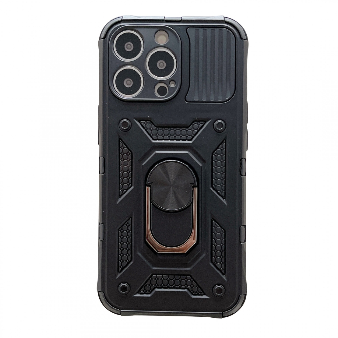 Husa de protectie Vafy compatibila cu Apple iPhone 13 Pro Max Defender Model 4 cu suport,Negru