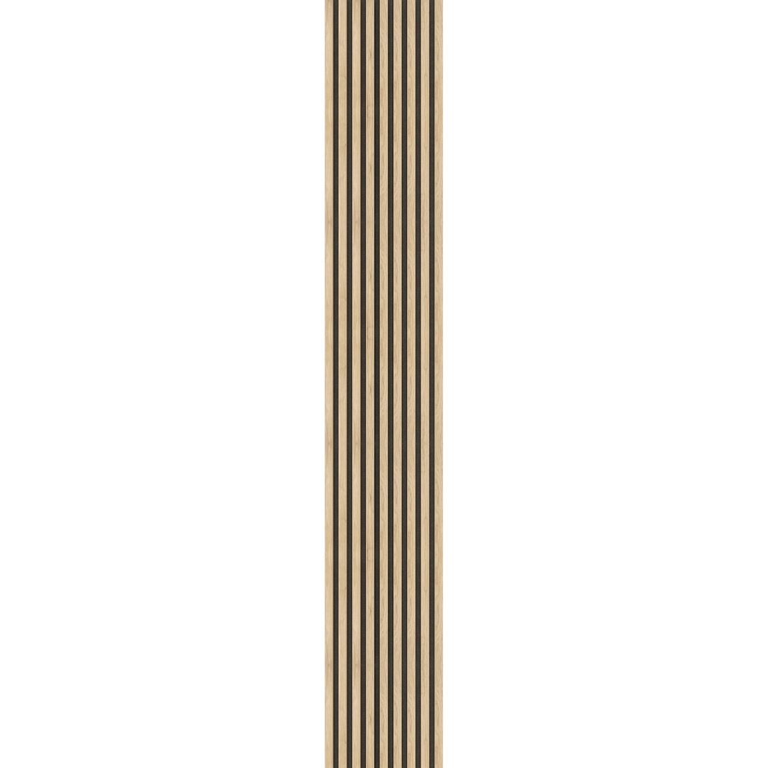 Riflaj MDF decorativ LDA PREMIUM de tip Panou Acustic, Stejar Sonoma, 260x40 cm