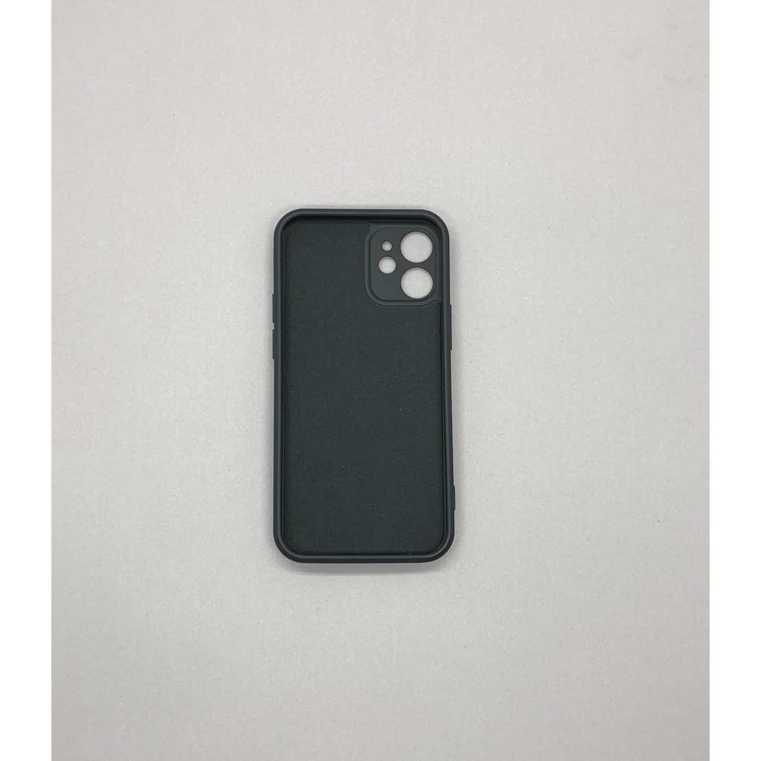 Husa protectie Vafy compatibila cu Apple iPhone 12 Mini Liquid Silicone Ring cu suport rotativ Negru
