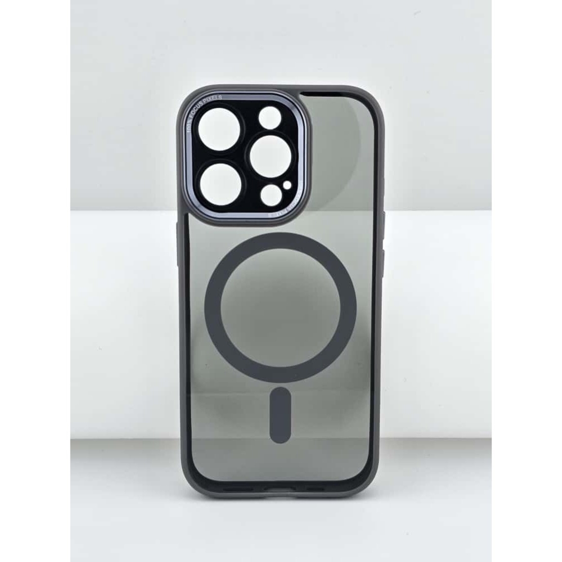 Husa de Protectie Compatibil cu iPhone 16 Pro, Vafy, Incarcare Wireless, Tehnologie Magsafe, Carcasa din TPU/ PC, Protectie Camera, Antisoc, Antizgariere, Gri