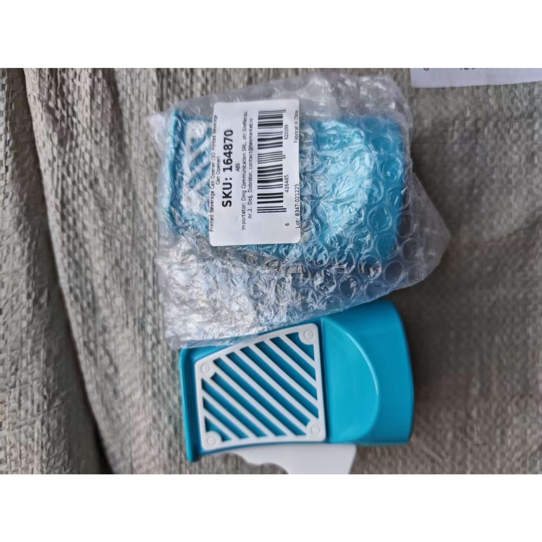 Desfacator Doze, Vafy, din ABS, 10.7 x 8 cm, Manual, Albastru Deschis/Alb