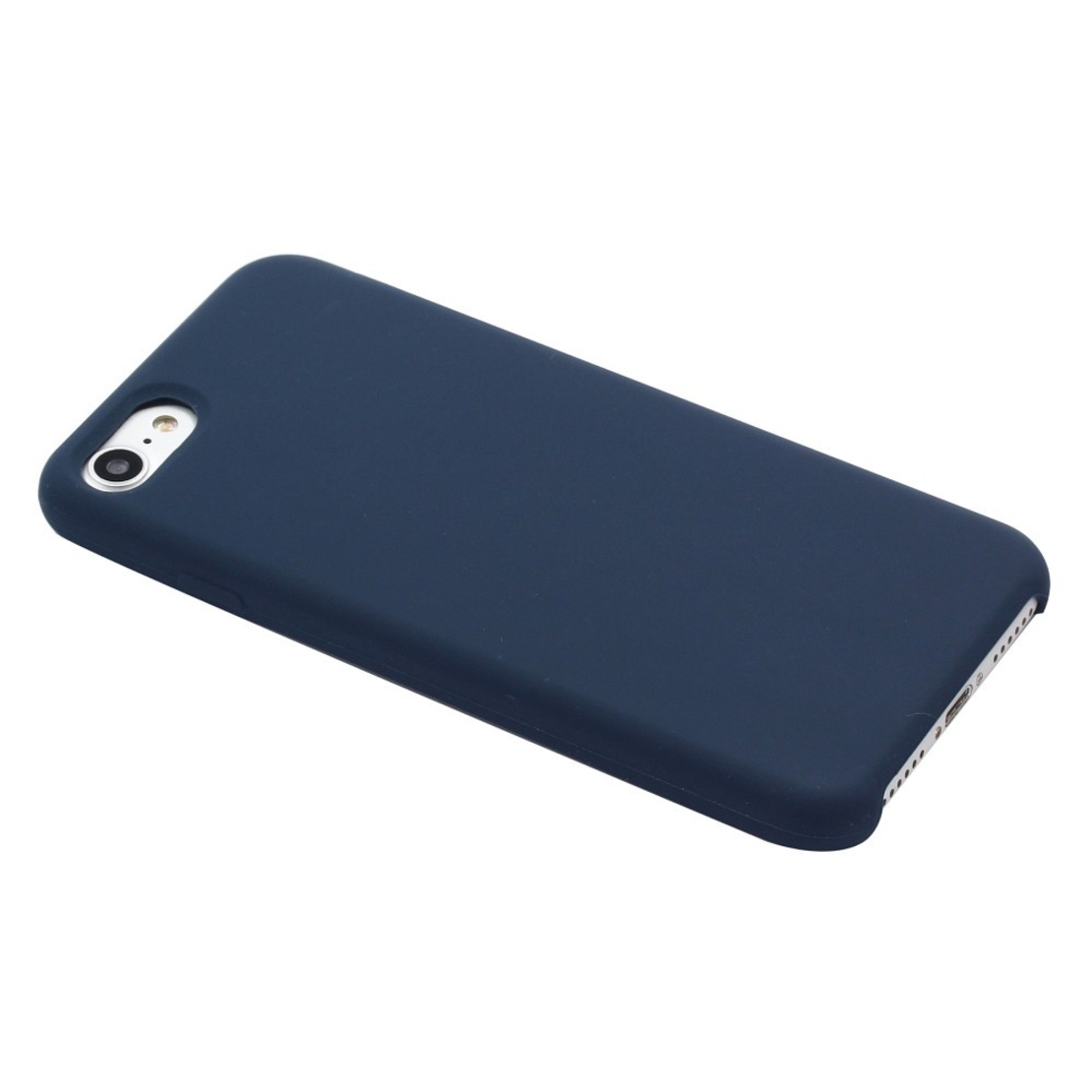 Husa protectie Vafy compatibila cu Apple iPhone 7/8/SE 2020 Liquid Silicone Case Albastru Inchis