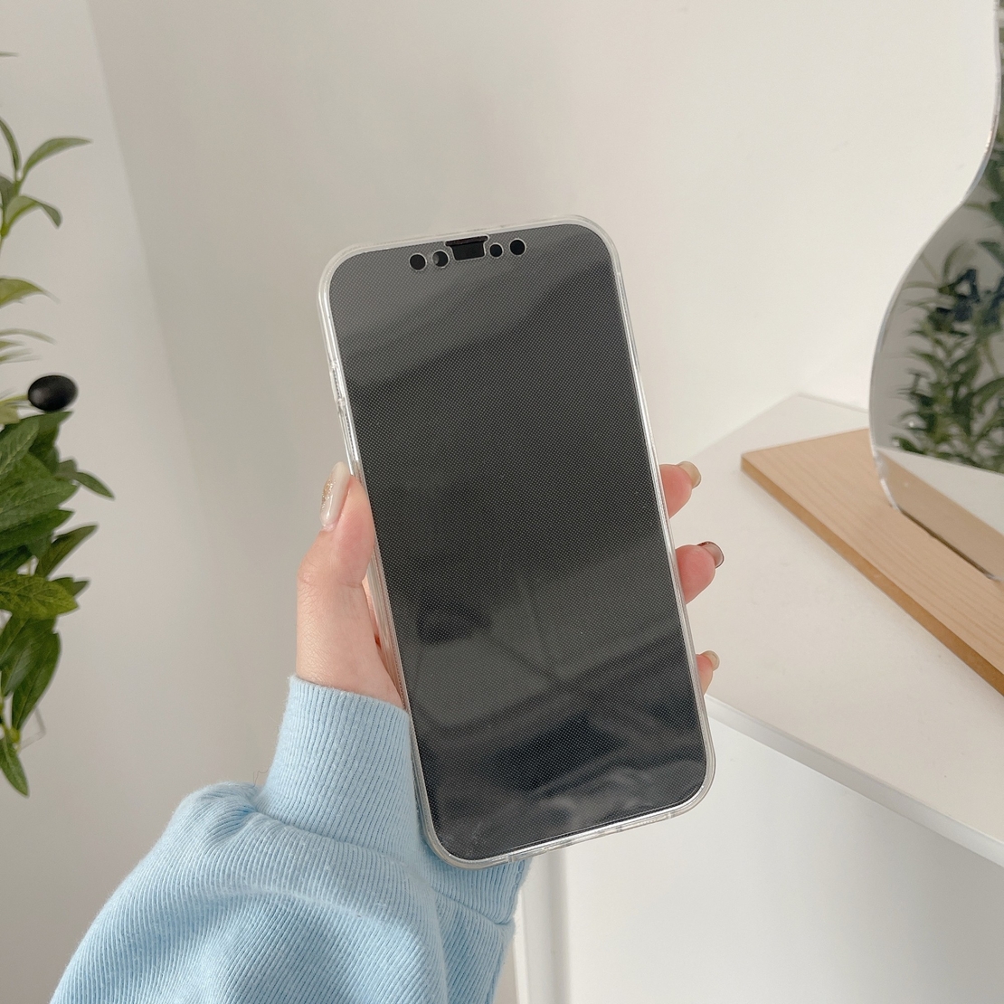 Husa de protectie Vafy compatibila cu Apple iPhone 13 Mini Full Tpu 360 Transparent
