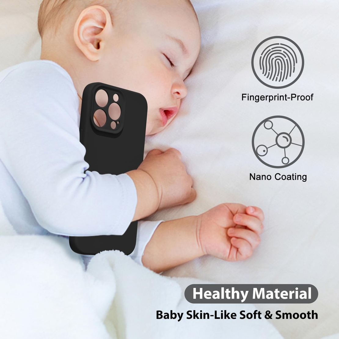 Husa de Protectie Matte TPU, Vafy, pentru Honor 90 Lite, Protectie Camera, Antisoc, Antizgariere, Antialunecare, Acoperire Completa, Negru