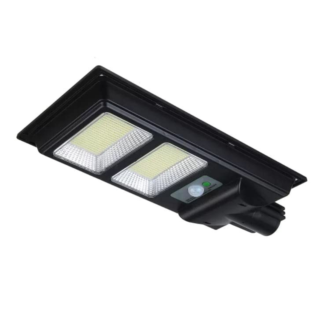 Lampa solara stradala Flippy, senzor de miscare si lumina, 96 LED-uri, IP65, ABS, 5AH, 100W, temperatura culoare 6500K, 37.8x18.8x5 cm, autonomie 10-12 ore, negru