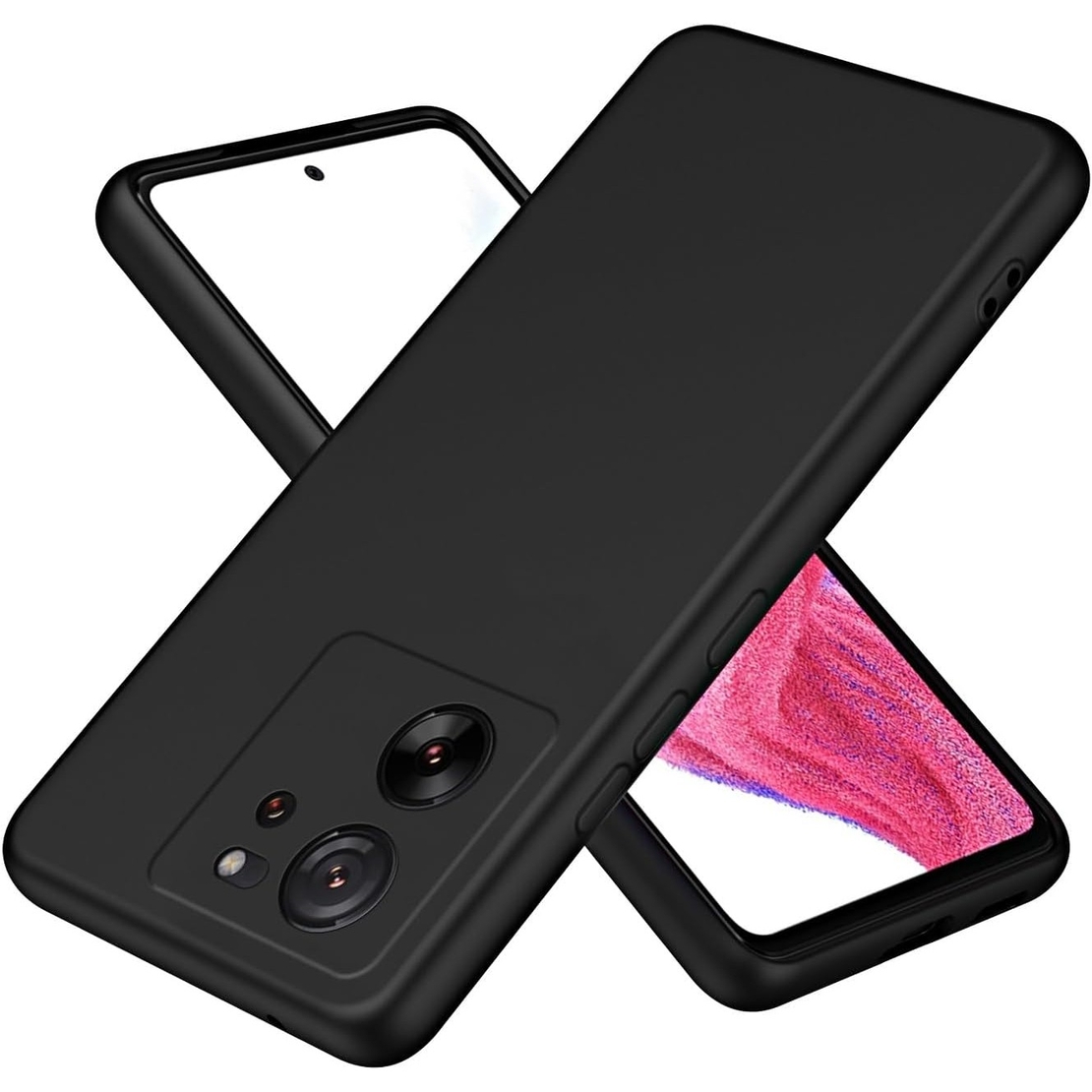 Husa de Protectie, Vafy, pentru Xiaomi Redmi 13T, Liquid Silicone, cu Microfibra pe Interior, Protectie Antisoc, Compatibil Incarcare Wireless, Negru