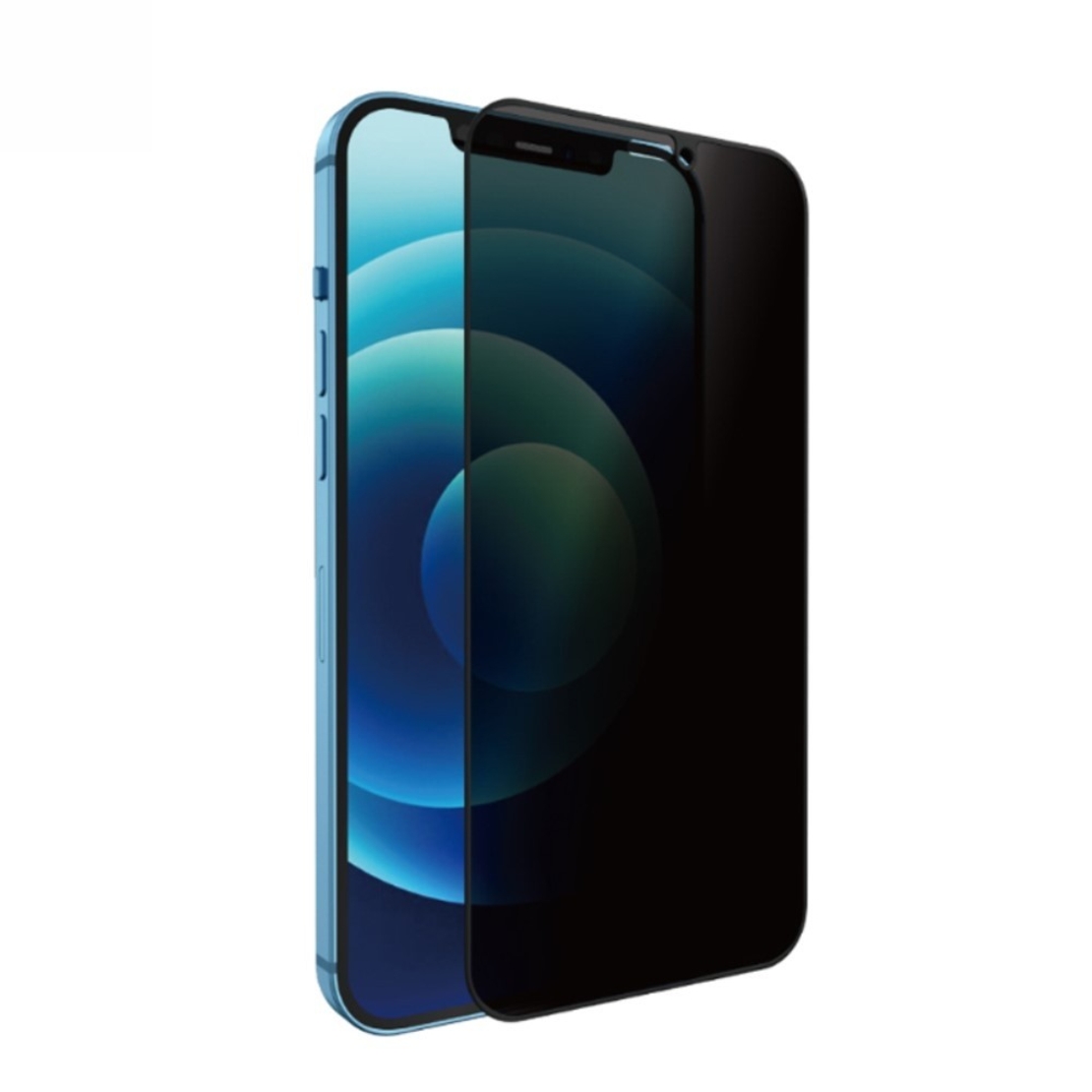 Folie sticla securizata Flippy compatibila cu Huawei P Smart 2021, Full Glue, Privacy, Negru