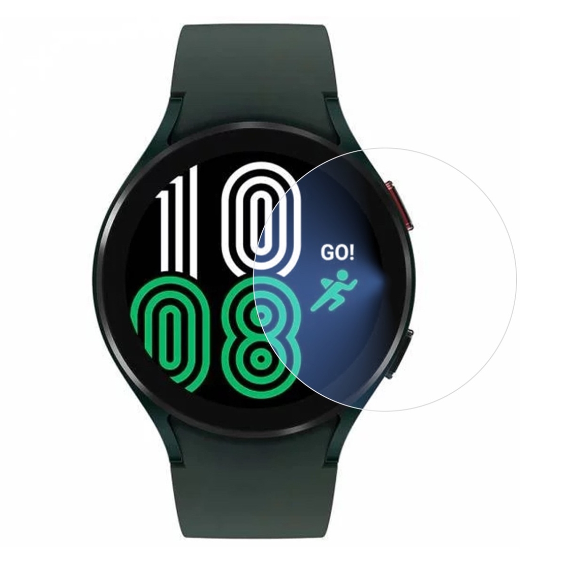 Folie Securizata pentru Samsung Galaxy Watch4 44mm, Vafy, Sticla de Protectie Compatibila cu Samsung Galaxy Watch4 44MM, Sticla Securizata 2.5 D, Transparent