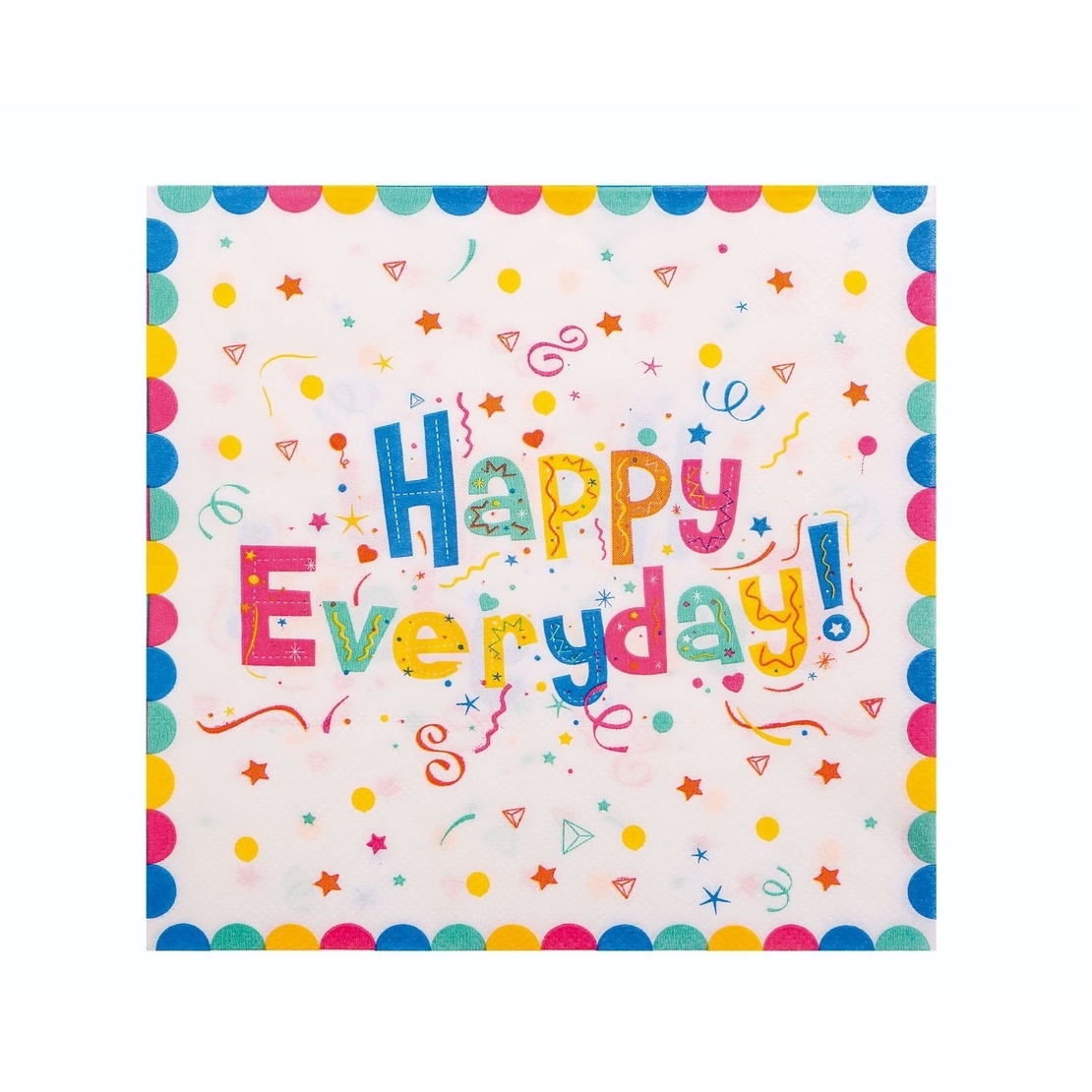 Set 9 Accesorii pentru Masa, Petrecere, Flippy, Model Happy Everyday, 78 buc, Multicolor