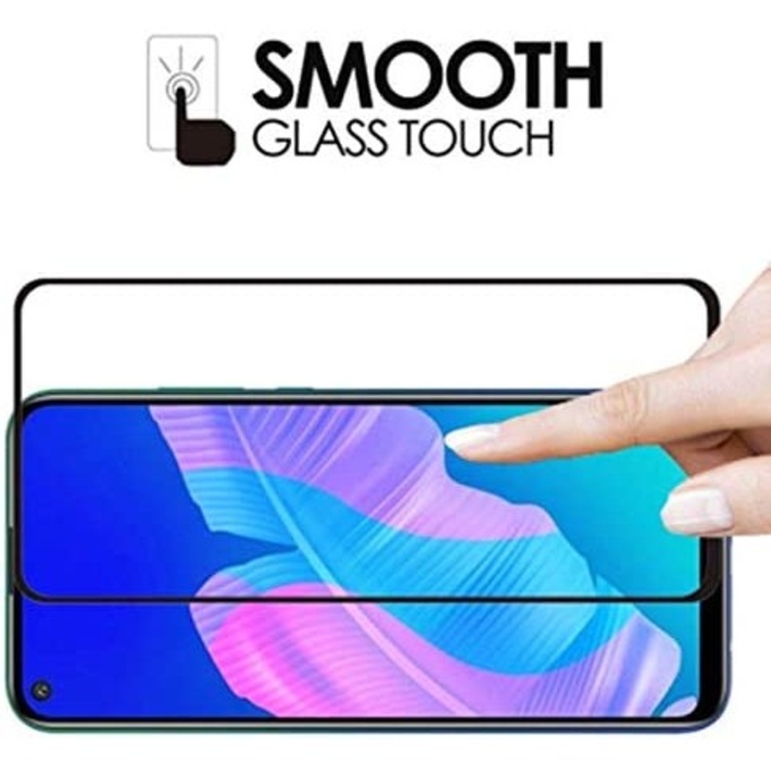Folie Sticla securizata Flippy® compatibila cu Huawei P40 Lite E Full Glue Negru