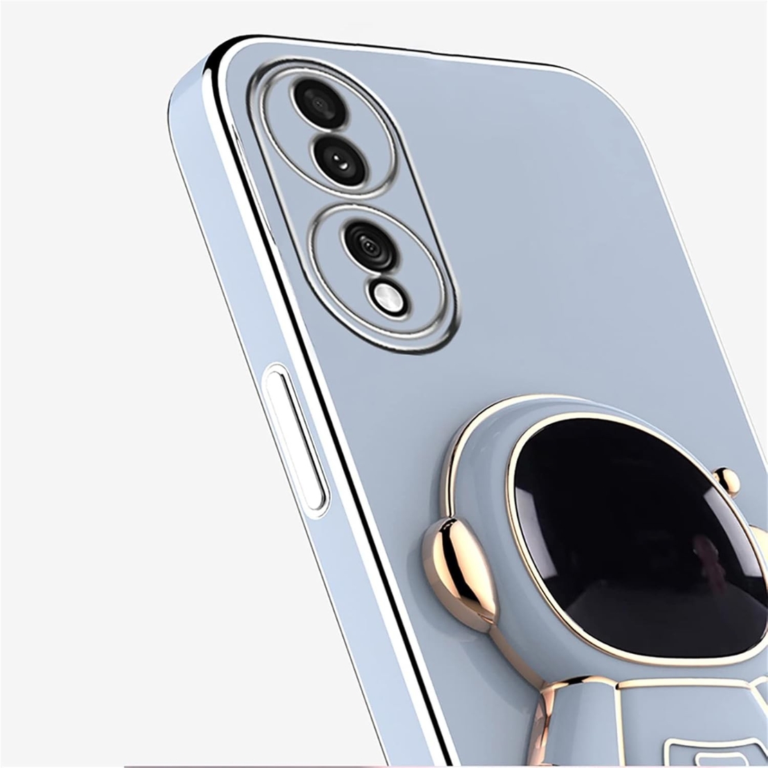 Husa Telefon 2in1, Vafy, Compatibila Huawei P60 Pro, Carcasa TPU cu Suport Inclus Tip Astronaut, Protectie Camere, Albastru