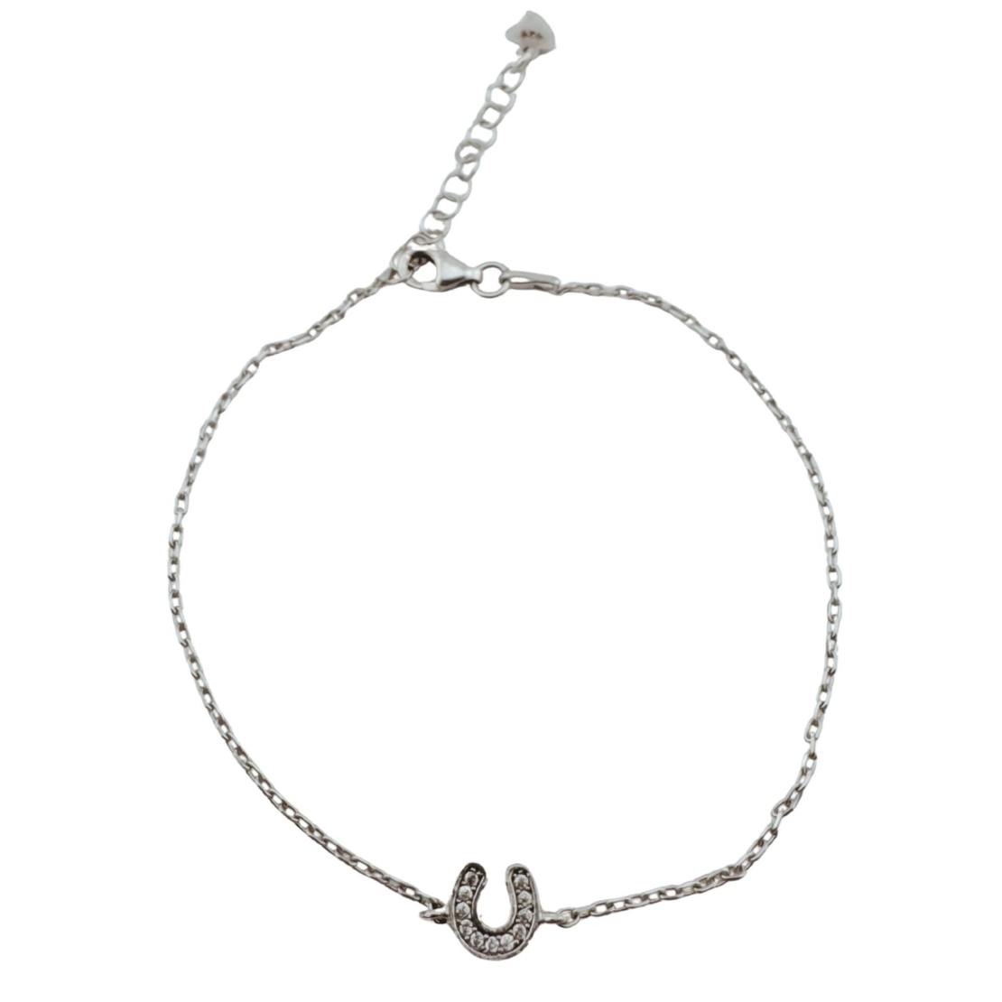 Bratara pentru Dame , Jolie Silver, din Argint 925, Model Potcoava, cu Pietre Zirconia, 1.69 g, Argintiu