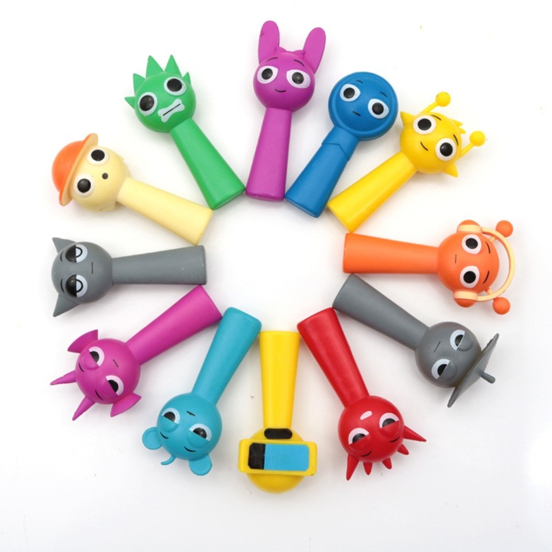 Mini Figurina Sprunki, Flippy, MisteryBox, 6 Personaje Diverse de Colectionat, 7.3 - 9 cm, Multicolor