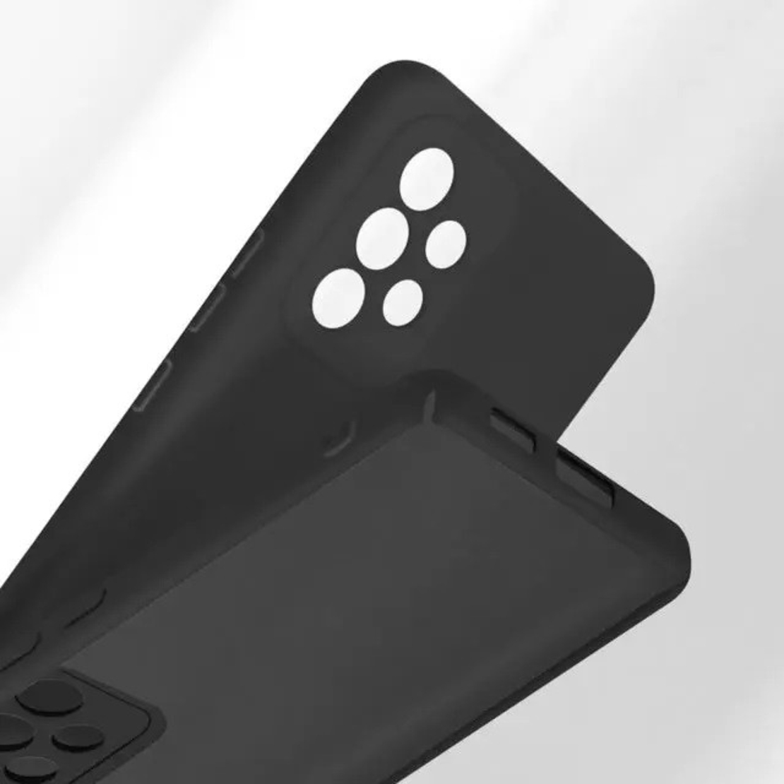 Husa protectie Vafy pentru Samsung A53 5G Liquid Silicone Negru