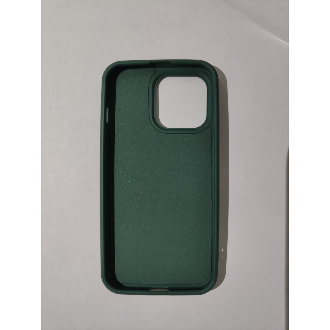 Husa protectie Vafy compatibila cu Apple iPhone 13 Pro Liquid Silicone Ring cu suport rotativ Verde