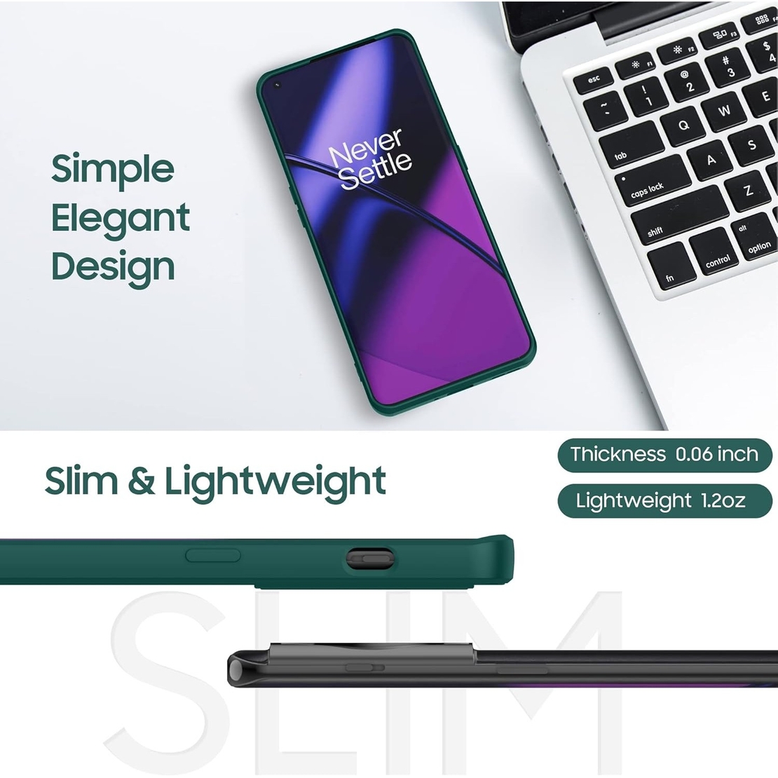 Husa de Protectie, Vafy, pentru OnePlus 11 5G, Liquid Silicone, cu Microfibra pe Interior, Protectie Antisoc, Compatibil Incarcare Wireless, Verde