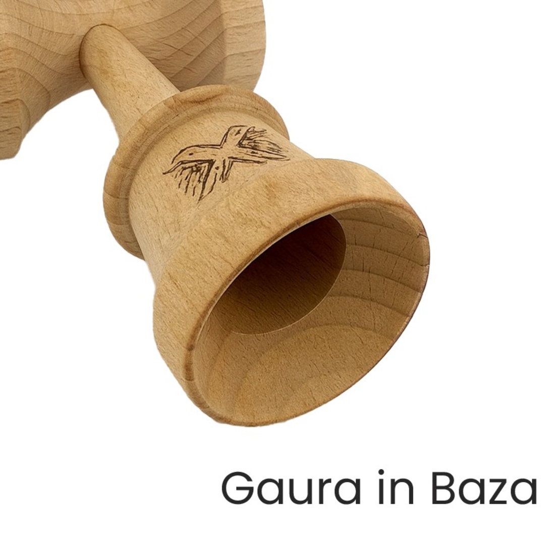 Kendama X Originala, Profesionala, Flippy, Cupe Mari KING SIZE V3, Rubber Grip, Gaura in Baza, Rulment Metalic, din lemn 18 cm, Ata 62/65 cm, Gradient Albastru deschis/Alb/Negru