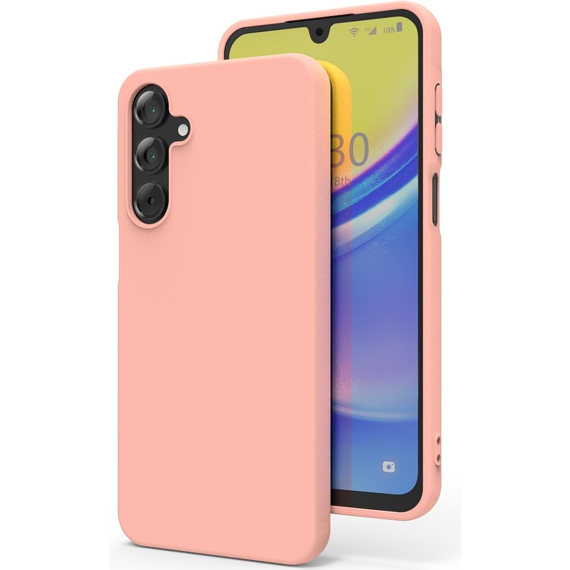 Husa de Protectie Matte TPU, Vafy, pentru Xiaomi Redmi Note 12 5G, Protectie Camera, Antisoc, Antizgariere, Antialunecare, Acoperire Completa, Roz