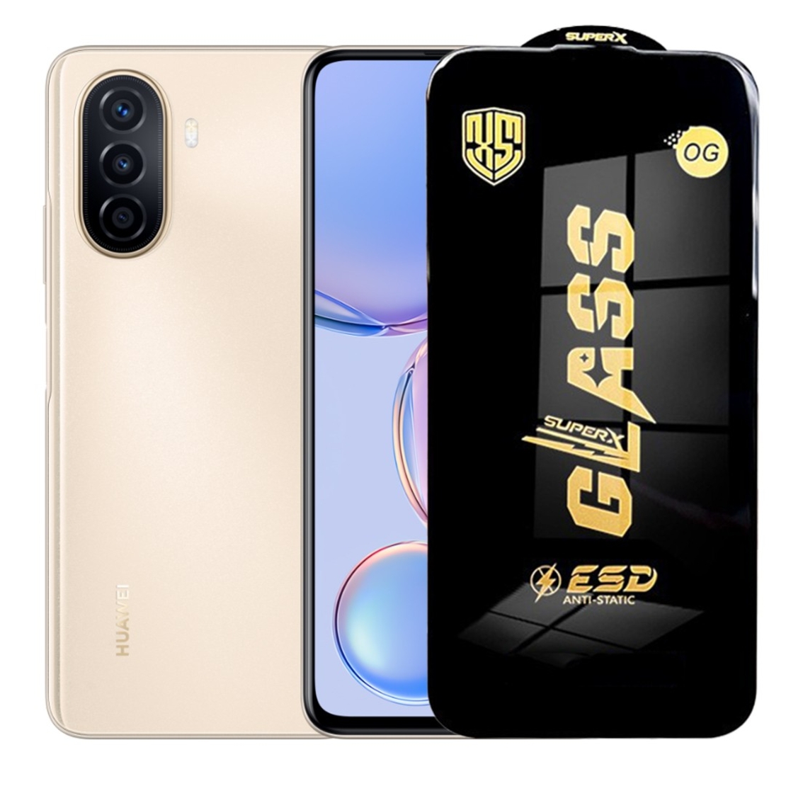 Folie de Sticla pentru Huawei Nova Y71, Vafy, Sticla Securizata ESD Antistatica, Super-X Privacy OG, cu Margini Negre, Rezistenta la Zgirieturi, 0.35 mm, Transparenta