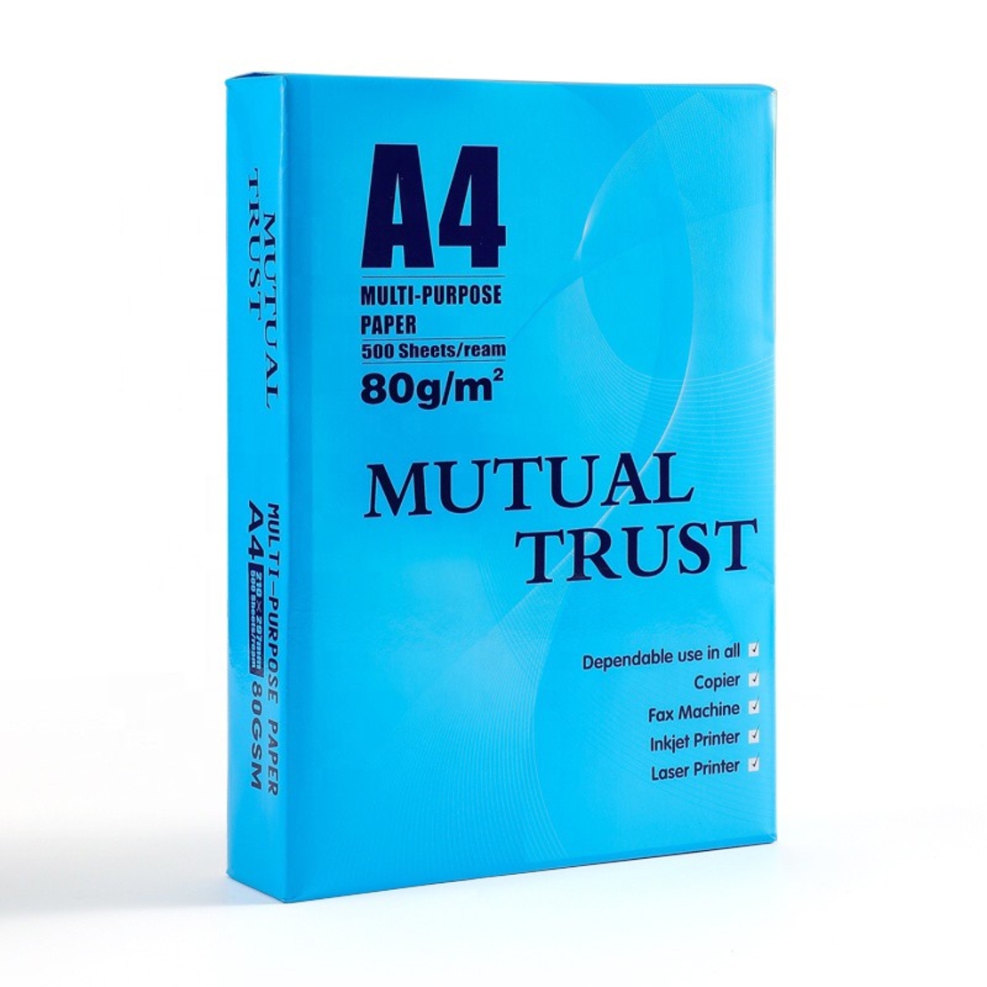 Hartie Copiator A4 Mutual Trust, Flippy, 80 g/mp, 5 topuri x 500 coli/top (2500 coli), 210 x 297 mm, Hartie Multifunctionala pentru Imprimanta si