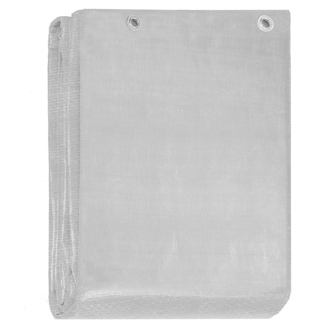 Prelata din polietilena impermeabila laminata, 130g/m2, 5x4 m, gri