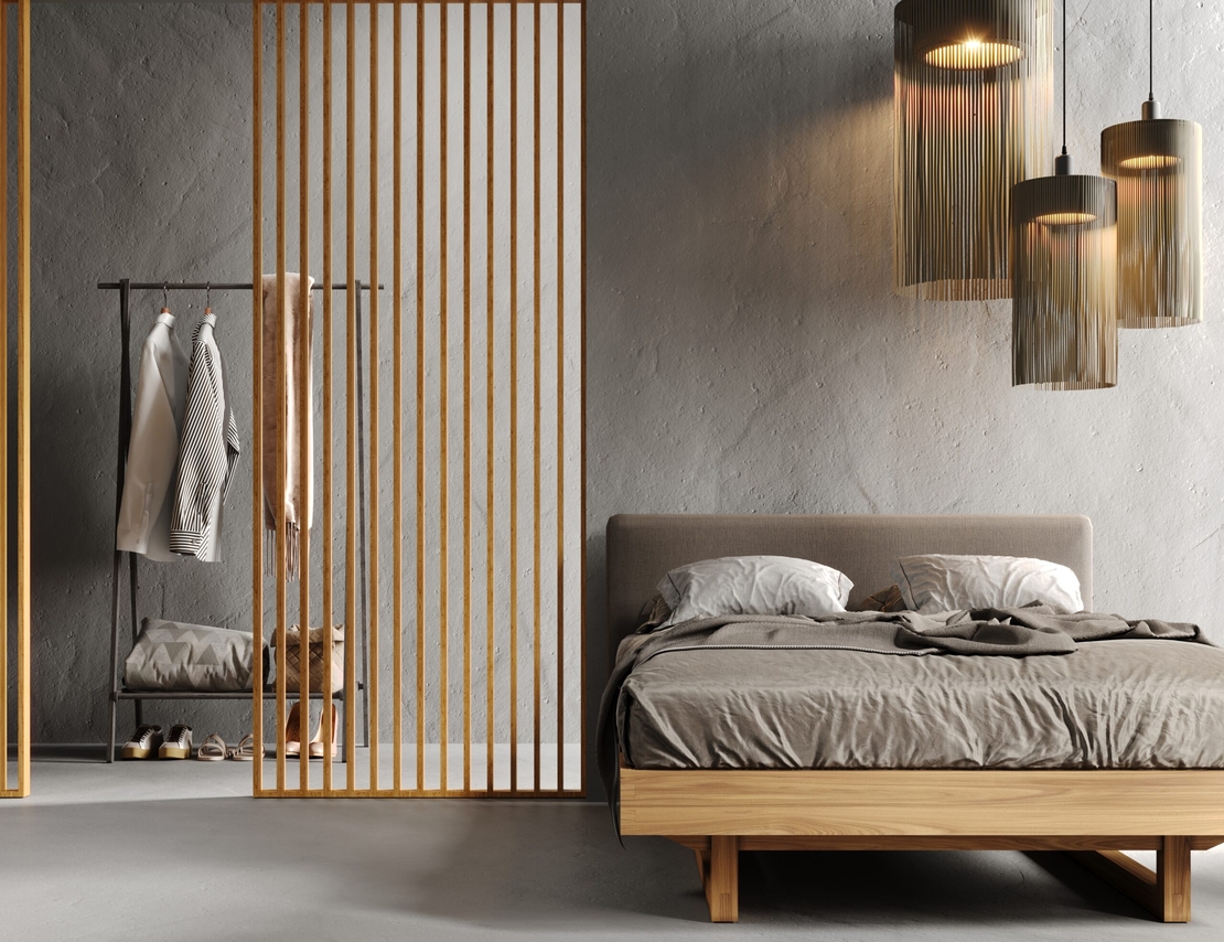 Riflaj perete despartitor MDF, LDA PREMIUM, Stejar Saragossa, 275x58 cm
