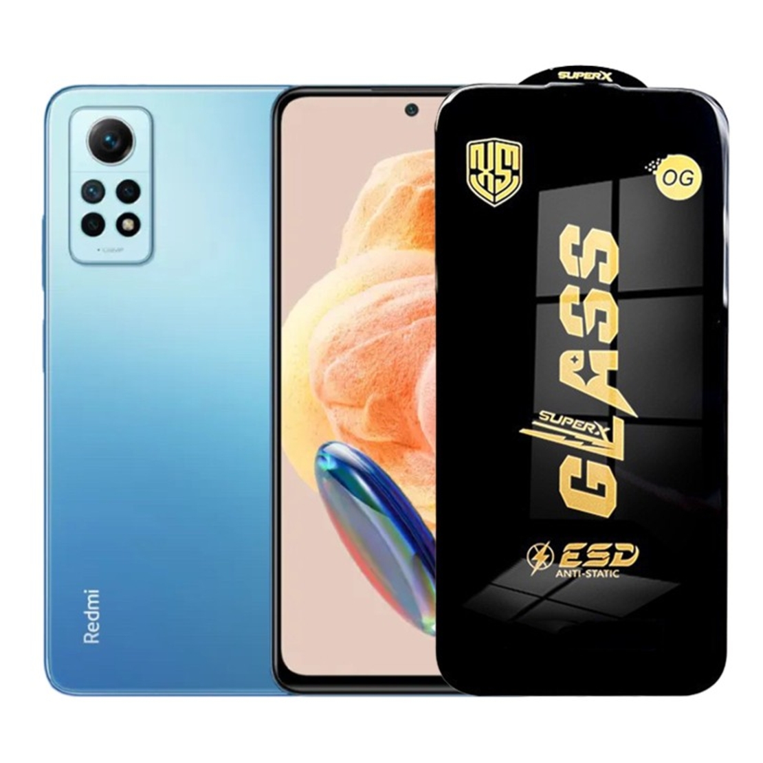 Folie de Protectie pentru Xiaomi Redmi Note 12 Pro, Vafy, Sticla Securizata ESD, Margini Negre, Rezistenta la Zgirieturi, Antistatica, 0.35 mm, Transparenta