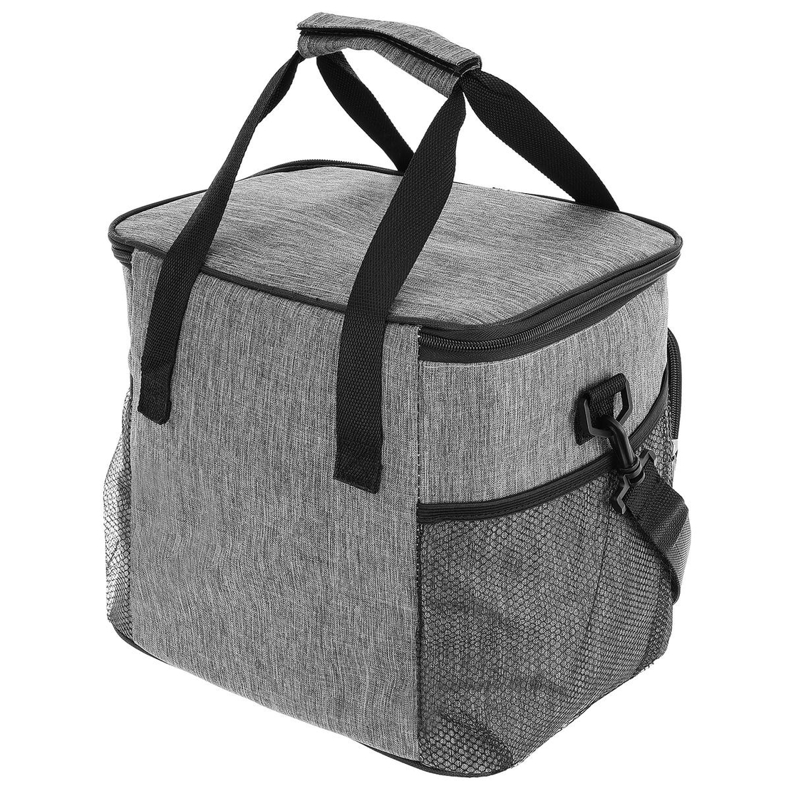 Geanta termoizolanta 18L, cu buzunare exterioare si curea reglabila, 29x23x27 cm, gri