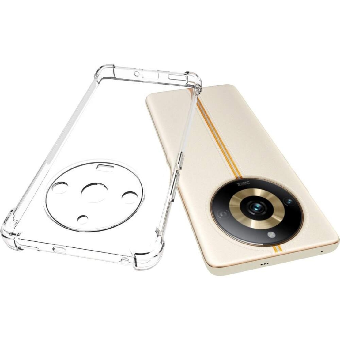 Husa protectie pentru Realme GT2 Pro, Vafy, TPU, Antisoc, Protectie colturi, Rezistenta la impact, 1.5 mm, Transparenta