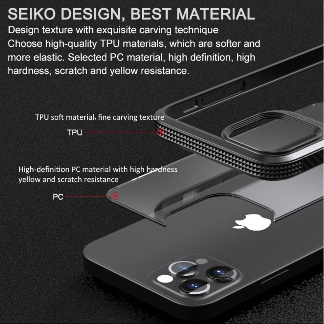 Husa Hibrid Defender MG Series pentru iPhone 14 Pro, Vafy, Protectie Antisoc, Negru