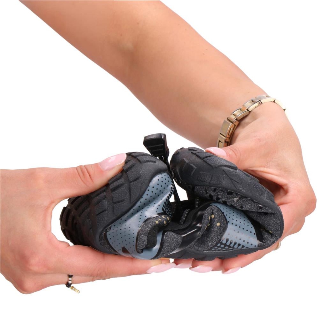 Pantofi plaja si apa, talpa cauciuc antiderapanta, material respirabil, negru, marimea 41