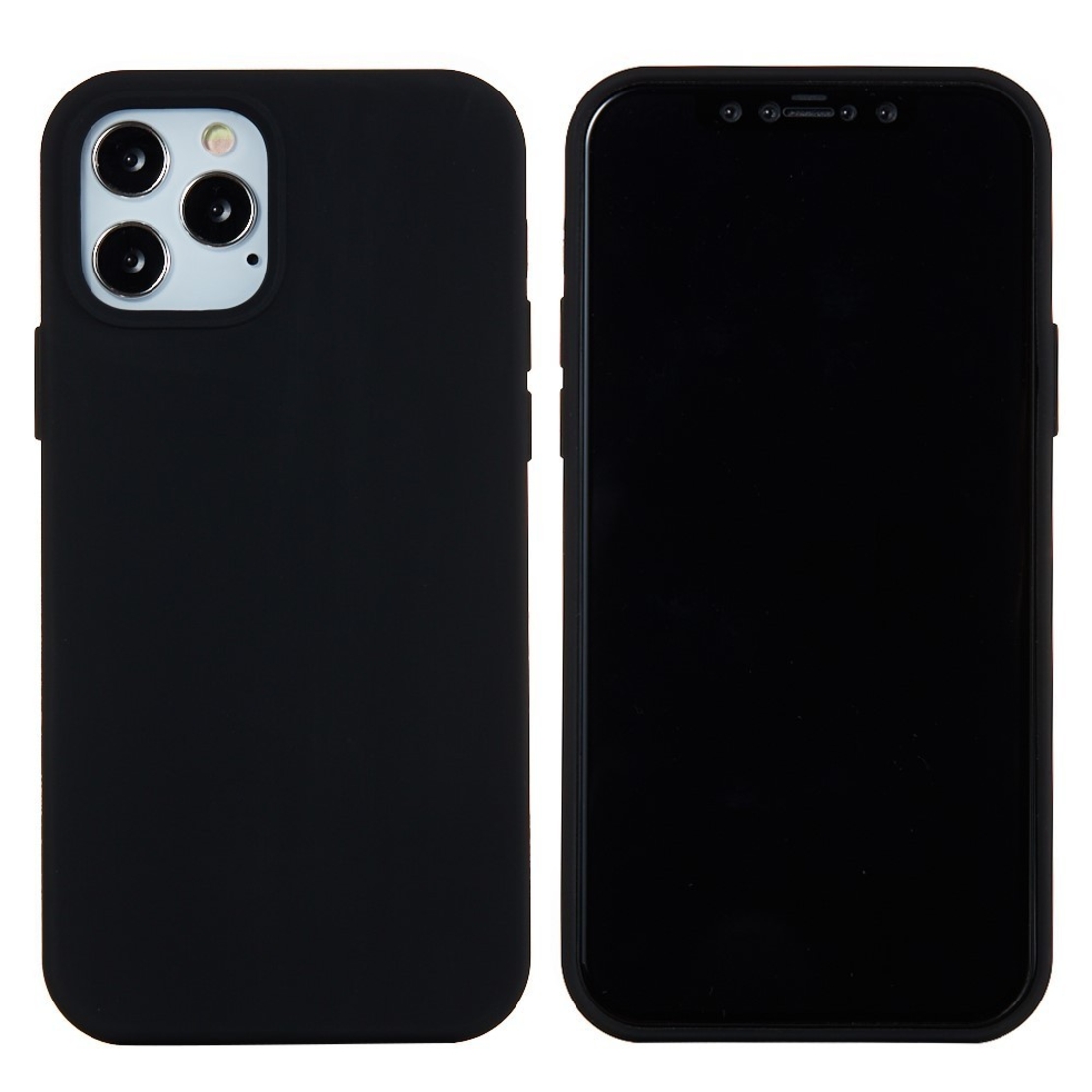Husa protectie Vafy compatibila cu Apple iPhone 13 Pro Max Liquid Silicone Negru