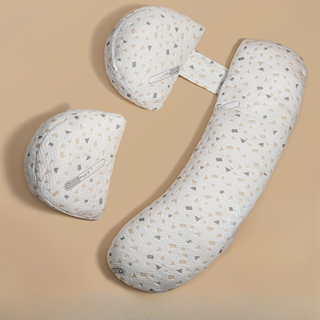 Set Perna pentru Gravide, Flippy, Husa Detasabila, Utilizare in Forma H si U, Reglabila, Latime Ajustabila, Proactive, Gri