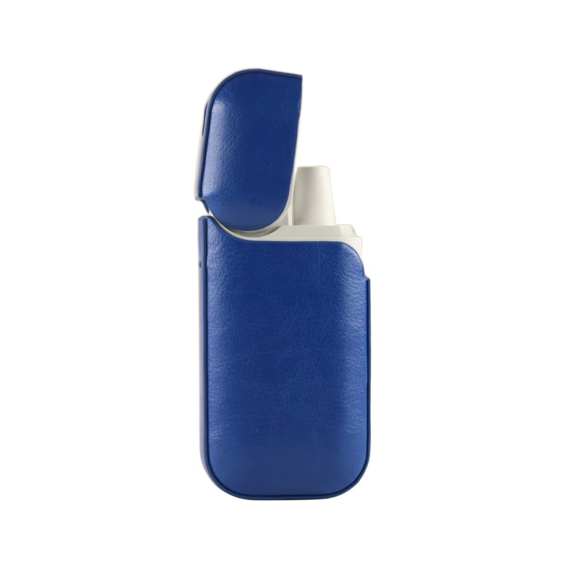 Husa Vafy pentru IQOS 2.4 Plus, Capac de Protectie, Anti Soc si Zgarieturi, din Piele Ecologica, 43 g, 12 x 6 x 2.5 cm, Albastru