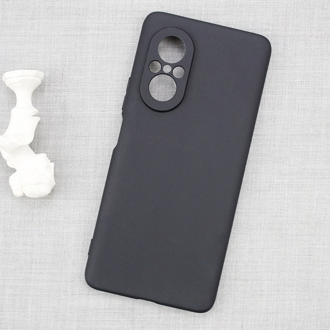 Husa Matte TPU pentru Huawei NOVA 9 SE, Vafy, Silicon Slim, Protectie Antisoc, Negru