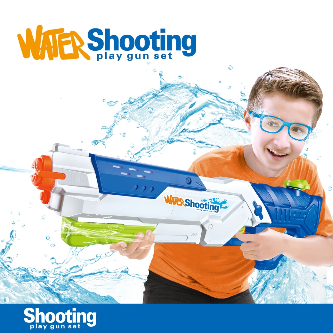 Pistol cu Apa pentru Copii, Rezervor, Pentru Piscina/Plaja, Flippy, 6ani+, Multicolor, 1200ML