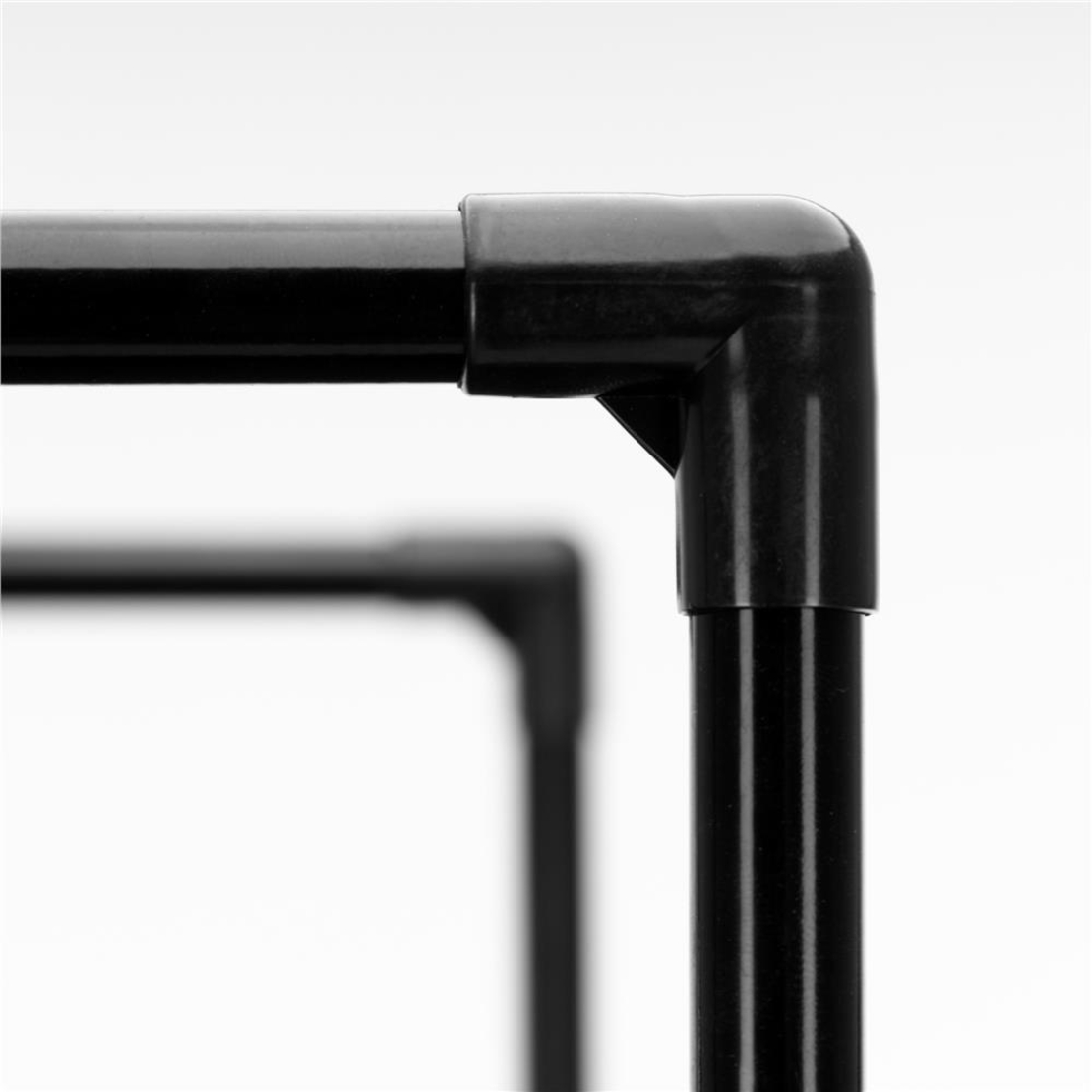 Raft pantofi cu 4 polite, structura metalica si rafturi textile, 72x28x75 cm, negru