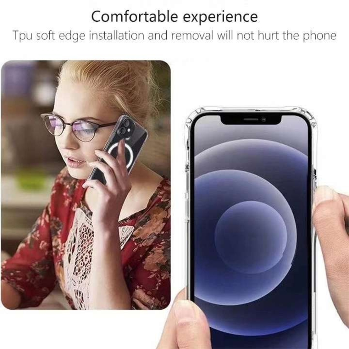 Husa protectie Vafy compatibila cu Apple iPhone 12 Pro Max Mag Safe Silicone Transparent